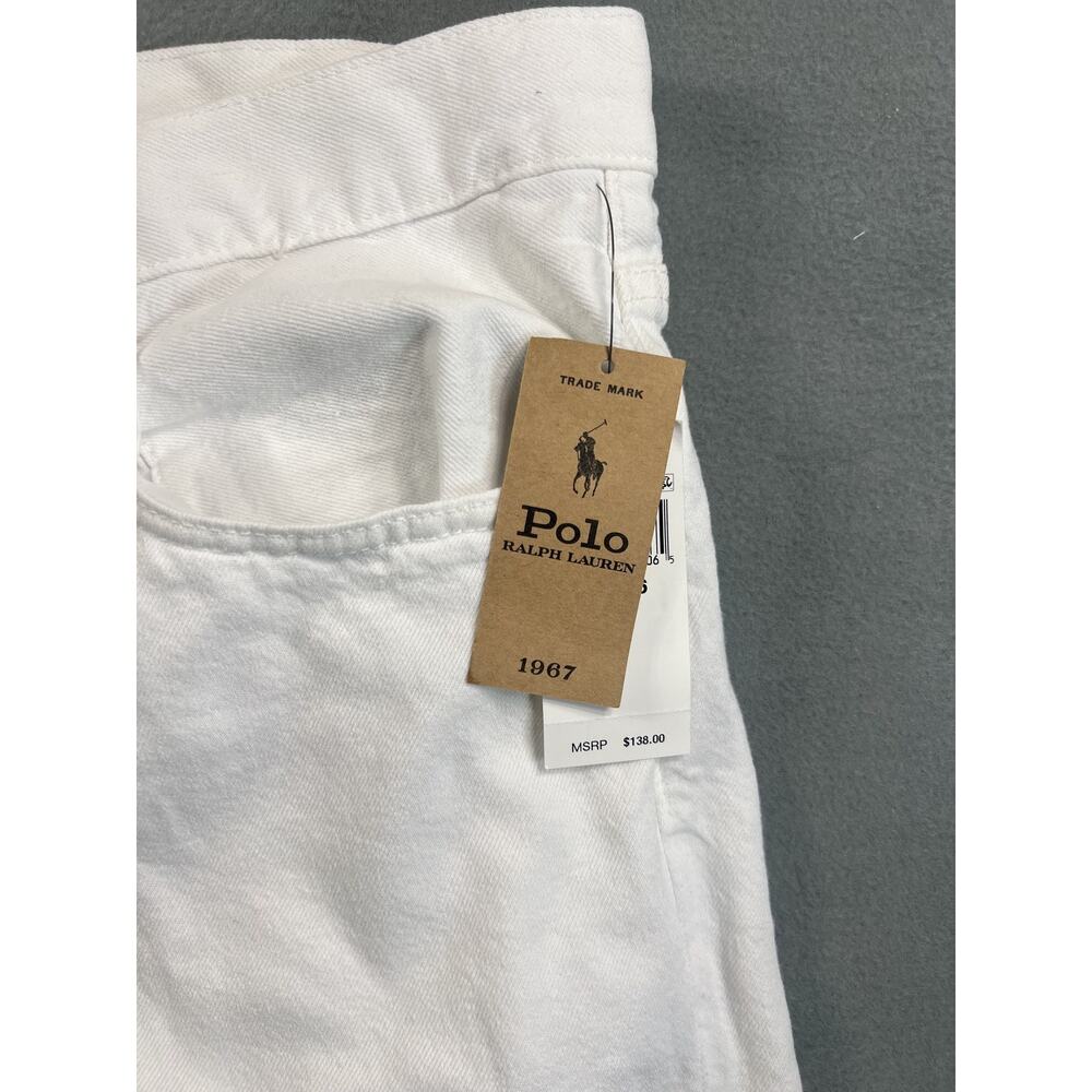 NEW Polo Ralph Lauren White Varick Slim Straight Jeans Men's size 44T/36 - Picture 3 of 11